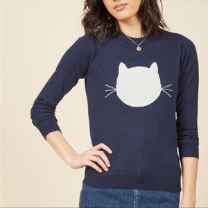 Cute cat sweater from ModCloth. Good condition